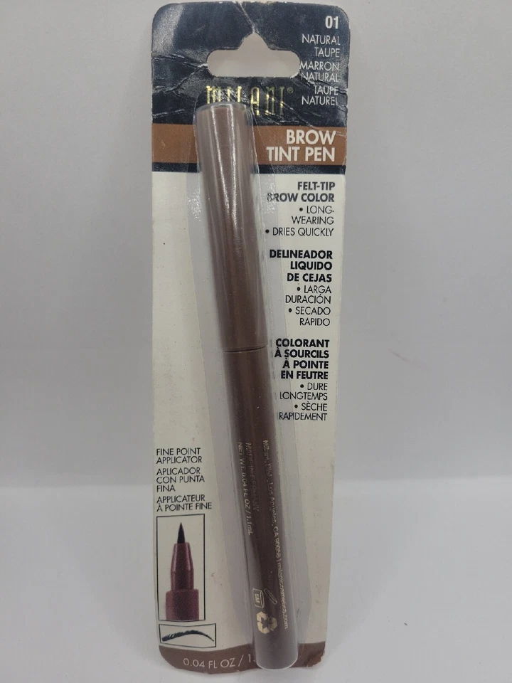 New Milani Brow Tint Pen Fine Felt Tip Marker 01 Natural Taupe 0.04 fl oz - Image 1 of 4