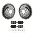 [Rear] Coated Disc Brake Rotors And Semi-Metallic Pads Kit For Volkswagen GTI Volkswagen GTI
