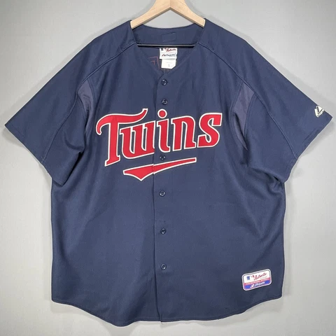 Majestic Athletic Minnesota Twins Mauer Adult 2X Short Sleeve Jersey Cover