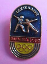 Fencing - Москва Moscow 1980 Olympic Pictogram Lapel Pin