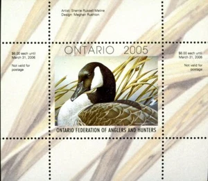 OW13* -- Ontario Wildlife Conservation 2005 Canada Goose by Sherrie Russell M... - Picture 1 of 1