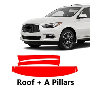 Roof+A Pillars PreCut Paint Protection Film For INFINITI QX60 BASE 2016-2021 - Picture 1 of 6