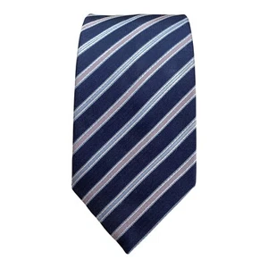 HUGO BOSS Blue Striped Silk Tie Made In Italy 59"-2.75" EX COND - Picture 1 of 6