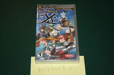 Ys Seven (Sony PSP) NUEVO SELLADO ETIQUETA NEGRA, PLIEGUE EN Y COMO NUEVO, RARO XSEED! Foto 1 de 2