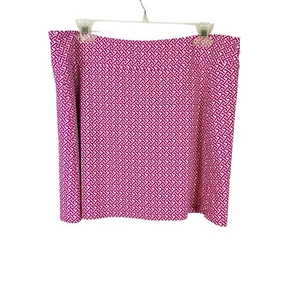Jude Connally Morgan Skort Gr. L weiß rosa Batik geometrisches Muster Golfrock - Bild 1 von 7