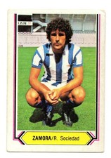 ZAMORA - REAL SOCIETY 1980-81 CHROME ESTE PANINI LEAGUE 80/81