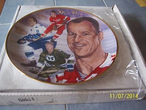 Gordie Howe "Power Play" Red Wings Whalers Gartlan Signed Autograph Plate #469 - Picture 1 of 5