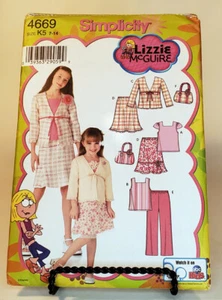 Pattern Girls Pants Skirts Tops Simplicity 4669 Size 7-14 Lizzy McGuire - Picture 1 of 2