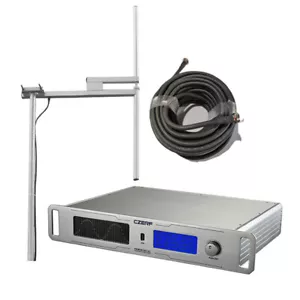 1000W Professional FM transmitter stereo broadcast adjustable +Antenna 1kw - Picture 1 of 9