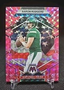 2023 Panini Mosaic Football Pink Camo Mosaic National Pride Aaron Rodgers #253 - Picture 1 of 2