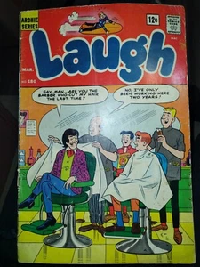 LAUGH COMICS 180 (1966 Archie) Get A Haircut, Hippie! - Picture 1 of 3