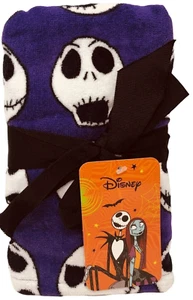 Disney Nightmare Before Christmas Jack Skellington Purple Hand Towels NWT - Picture 1 of 1