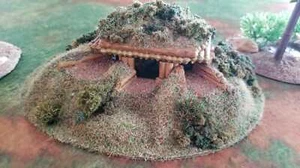 Búnker de madera japonés FDM escala 28 mm/ 1:56a escala Segunda Guerra Mundial - Imagen 1 de 2