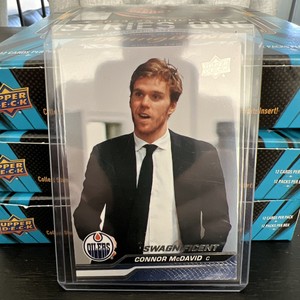 2023-24 UPPER DECK - CONNOR McDAVID SWAGNIFICENT SSP UNANNOUNCED INSERT CARD