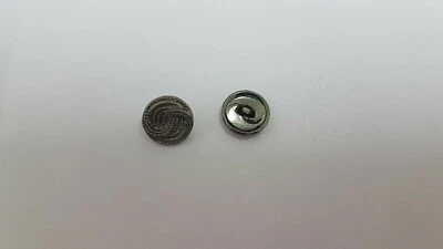 0017 Buttons For Sewing/Craft 5 pcs  new  gray silver metal stude 11mm - Image 1 of 2