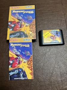 Carro completo de colección Sega Genesis Burning Force CIB caja manual FUNCIONA auténtico - Imagen 1 de 11