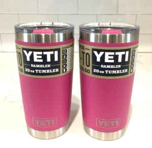 Yeti 20 Oz + Matching Magslider Lid - Prickly Pear Pink / 2er Set / Neu mit Etikett - Bild 1 von 3