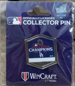 2024 WORLD SERIES CHAMPIONS LOS ANGELES DODGERS COLLECTOR PIN NEW WINCRAFT - Picture 1 of 1