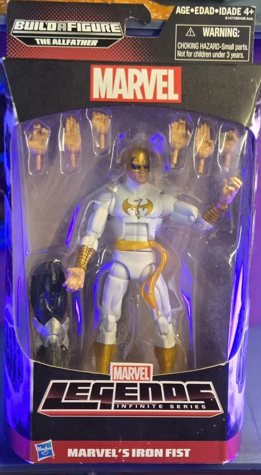 Marvel Legends Avengers Puño de Hierro Traje Blanco 6" Figura de Acción Allfather BAF NUEVO Foto 1 de 3