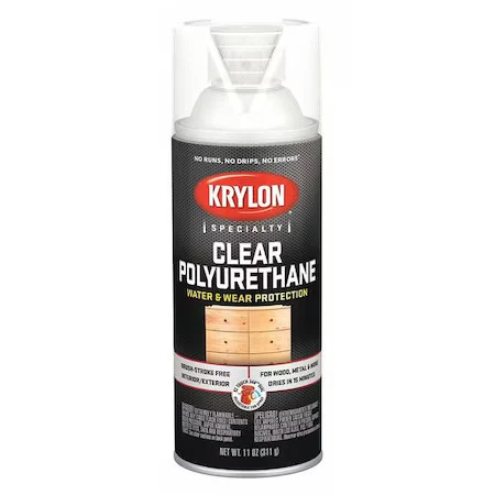 Pintura en aerosol Krylon Industrial K07006777, transparente, satinado, solvente, 12 OZ Foto 1 de 1