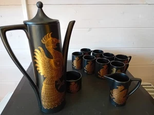 Coffee Set with Pot, Large and Small Cups, Mugs, Sugar Bowl, and Milk Jug - Picture 1 of 1