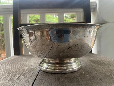 Gorham Silver Plate YC780 8" Footed Serving Bowl - Image 1 of 4