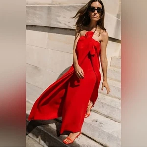 NWT Antonio Melani Elegant Red Midi Dress Size 12 0Wedding Guest Beautiful Prom - Picture 1 of 7