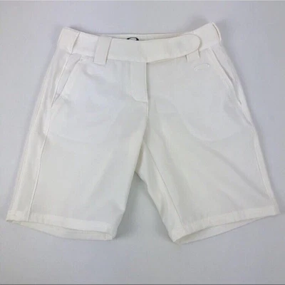 Pantalones cortos Oakley para mujer de golf informales para caminar blancos marfil talla EE. UU. 0 (30 W) Foto 1 de 4