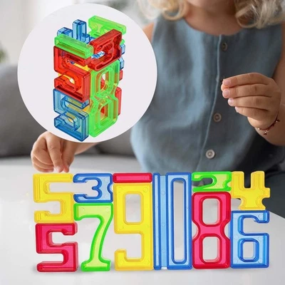 Number Building Blocks Math Digital Toys Block for Games Training Party - Image 1 of 4