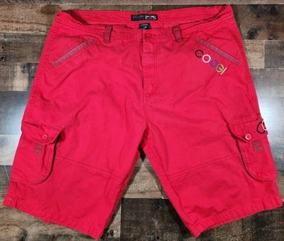Pantalones Cortos Carga Coogi Para Hombre De Colección 44 Rojo Y2K Años 90 Logo Bordado  Foto 1 de 4