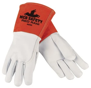 Memphis 4840L Red Ram MIG/TIG Goatskin Welding Gloves Size Large (12 Pair) - Picture 1 of 1