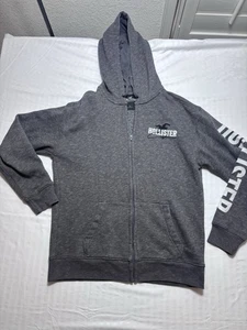 Hollister California Full Zip grau Kapuzenpullover Hoodie Herren Größe Large - Bild 1 von 11