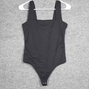 Abercrombie Fitch Bodysuit Women's Small Black Snap Buttons Y2K - Picture 1 of 6