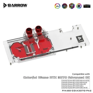 Barrow Full Cover GPU Water Block for Colorful RTX 3070 Advanced OC Ultra W OC - Picture 1 of 13