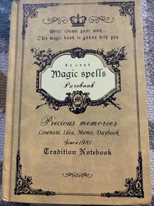 Retro Thickened Simple Magic Spells Pure Notebook Journal Traveler Notepad - Picture 1 of 3