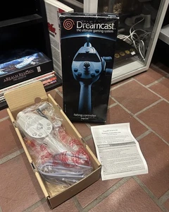 Sega Dreamcast Fishing Rod Controller + Box & Manual HKT-7800 USA Boxed Complete - Picture 1 of 16