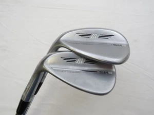 Used LH Titleist Vokey SM9 52.08* 56.10* Wedge Set Titleist BV Wedge Flex Steel - Picture 1 of 5