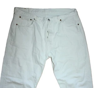 Jeans uomo Levi's 501 adatti come 38/32 Levis Straight bianco W38 L32 0150 - Foto 1 di 8