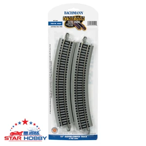 Bachmann 44501 18" RADIUS CURVED TRACK (HO SCALE) model train railroading - Picture 1 of 1