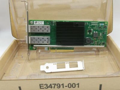 Dell X710-DA2 10Gb/s PCI-E Dual Port SFP+ CNA Network Adapter 5N7Y5  Y5M7N - Image 1 of 4