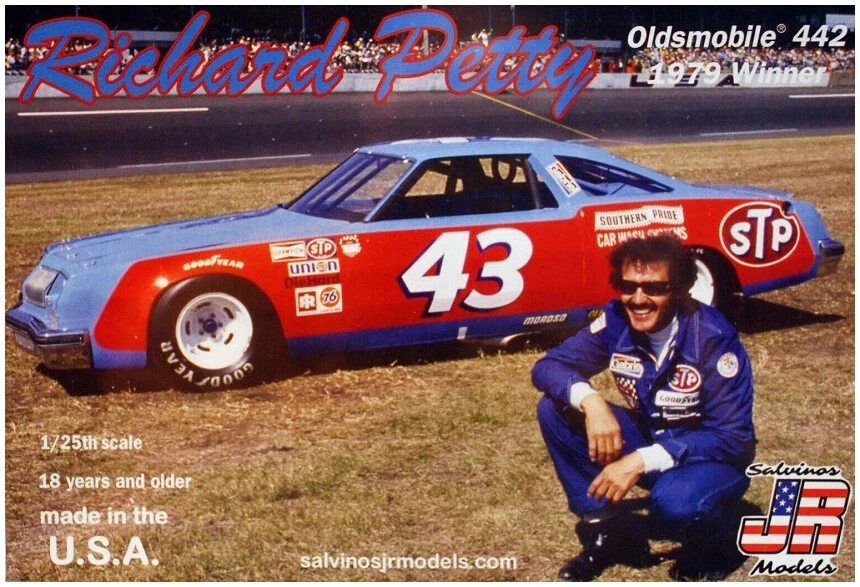 Salvinos JR RPO1979D Richard Petty Oldsmobile 442 1979 Winner Kit Montaggio 1/25 - Immagine 1 di 1