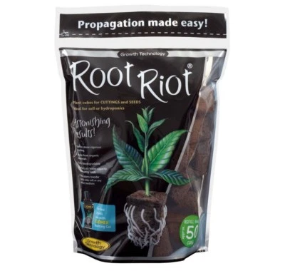 Root Riot 50 Refill Bag Hydroponics Plant Starter Propagation Cubes - Image 1 of 2
