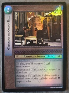 LOTR TCG ROS RISE RF SET Throne OT Golden Hall 17RF13 Foil - Picture 1 of 2