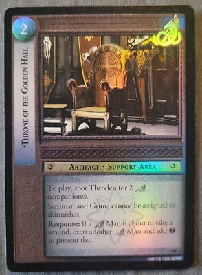 LOTR TCG ROS RISE RF SET Throne OT Golden Hall 17RF13 Foil  - Image 1 of 2