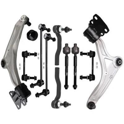 For 2013-2019 LINCOLN MKZ FORD FUSION Front Lower Control Arms Tie Rods Sway Bar Foto 1 de 4