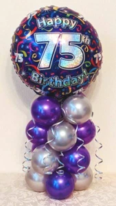 16° COMPLEANNO - 16 ANNI - ESPOSITORE PALLONCINI IN LAMINA - CENTROTAVOLA - No Elio - Foto 1 di 3