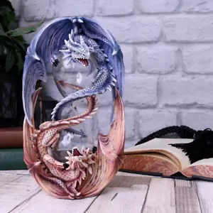 Guardians of Time Anne Stokes Dragon Sand Timer Figurine Nemesis Now Gothic 20cm - Picture 1 of 4