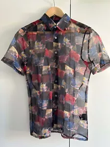 raf simons mens sheer shirt size IT46 (XS) - Picture 1 of 5