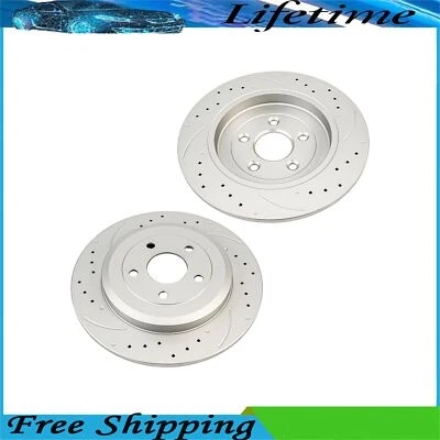 Rotor de freno trasero perforado para Ford Taurus Flex 2009-2019 Ford Explorer 2011-2019 Foto 1 de 4