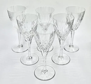 Stuart Crystal Sherry Glasses Set of 6 - Fan Cut Crystal - Marked Stuart - Picture 1 of 8